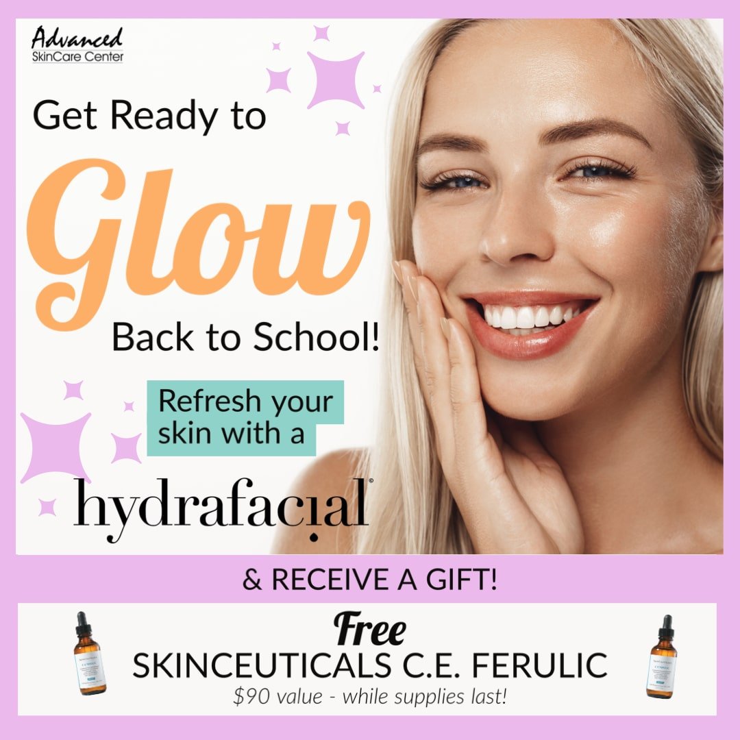 Glow back to school with hydrafacial free gift skinceuticals CE Ferulic
