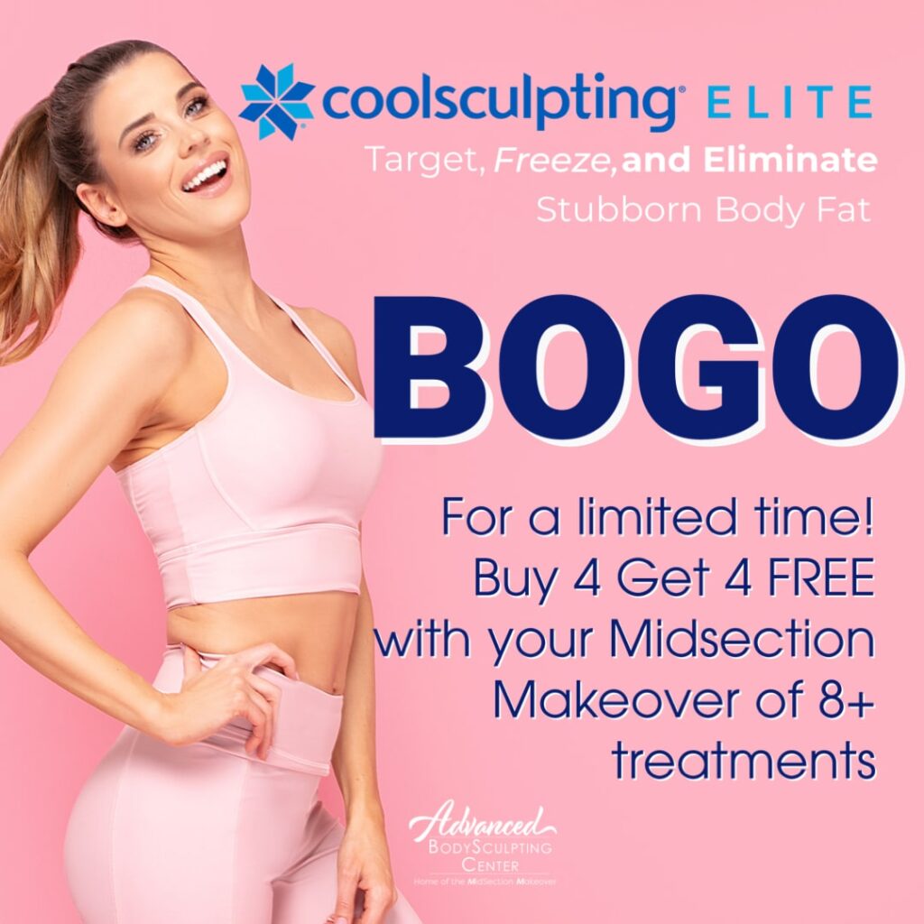 BOGO CoolSculpting Elite Buy 4 Get 4 Advanced BodySculpting Center