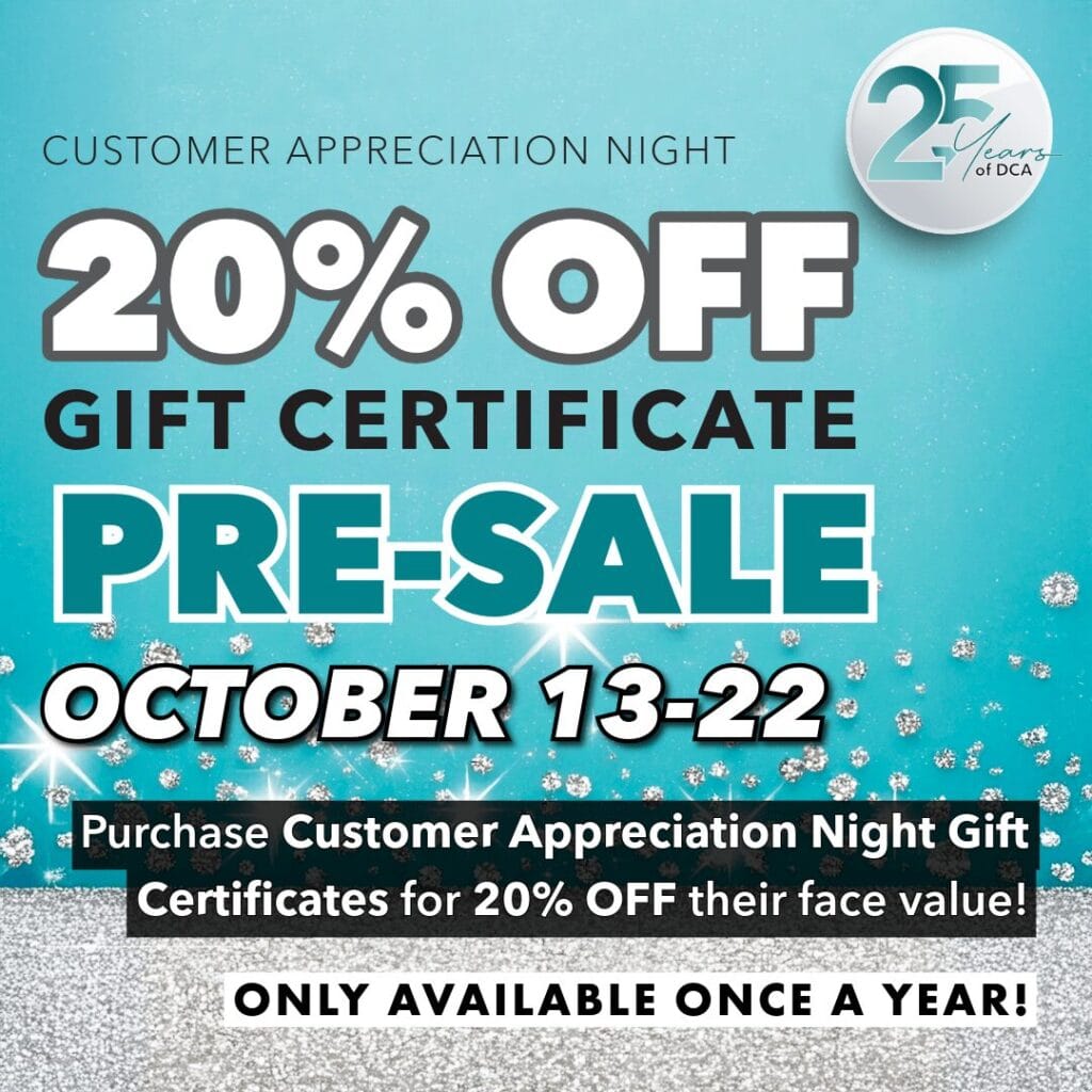 2025 20% Off Pre-Sale for Customer Appreciation Anniversary